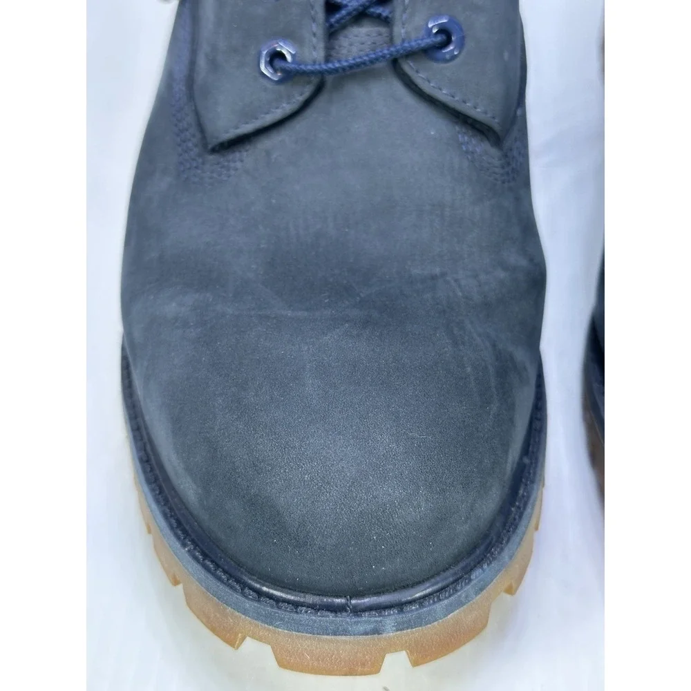 Timberland 6in Premium Waterproof Boots Navy Blue Nubuck Leather 6718B Mens 14 M